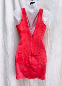 I. Red Cut-Out Mini Dress