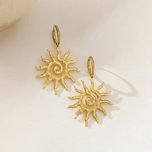 Boho Sun 18K Gold Plated Anti Tarnish Earrings