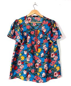 Blue Floral Shirt (Women)