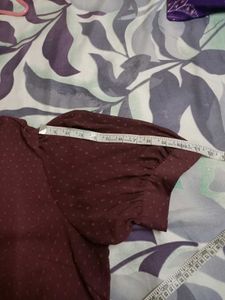 Sheer Puff Sleeve Top