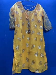 Yellow gharara suit for haldi special