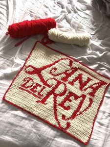 ✮⋆˙Lana Del Rey Crochet Tapestry✮⋆˙