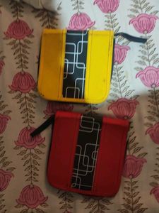 Set of 2 Colorful CD Holder Pouches