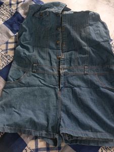 Denim Sleeveless Jumpsuit