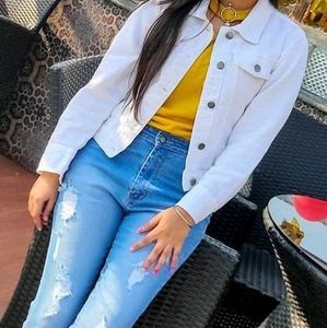 White Denim Jacket