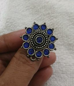 Boho Blue Stone Statement Ring