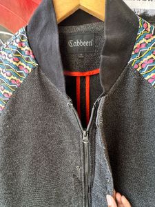 Cabbeen Textured Bomber Jacket