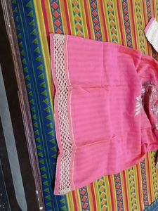 Pink Embroidered Kurta