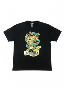 Men's Black Graphic T-Shirt