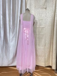 Elegant Pink Lace Gown