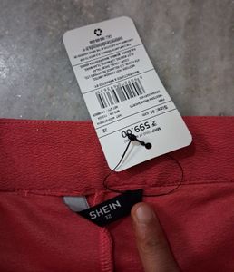 Chic Rust-Colored Wrap Skirt