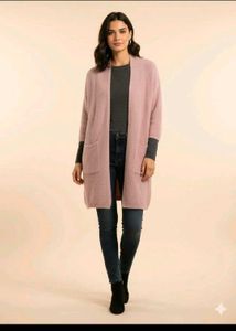 Dusty Rose Knit Cardigan