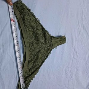 ⚛️ Lace Trim Thong Panty