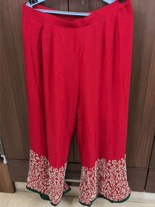 Red Plazzo Pants