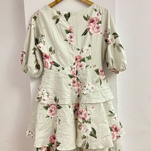 Floral Tiered Midi Dress