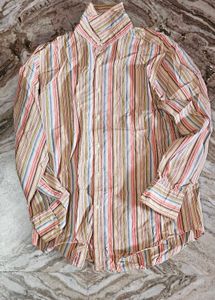 Striped Button-Down Shirt