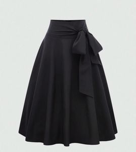 Savana[All new] Black Bow A line Skirt