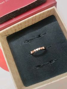 Rose Gold Heart Ring with Diamonds