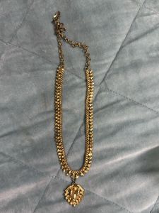 Vintage Gold-Tone Lion Pendant Necklace