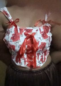 Coquette roses y2k Floral Corset Savana Top f