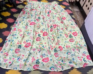 Floral Print Kurta with Bell Sleeves