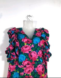 Floral Ruffle Mini Dress