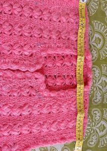 Peach Colour Crochet Jacket