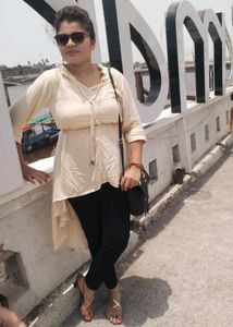 Stylish Cream Tunic Top & black jangins