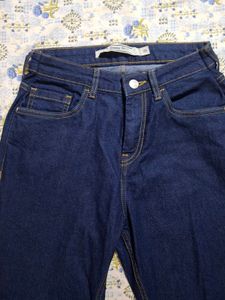 Dark Wash Wide Leg Denim Jeans