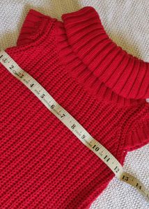 RED HANDMADE DRESS FOR BABY GIRL