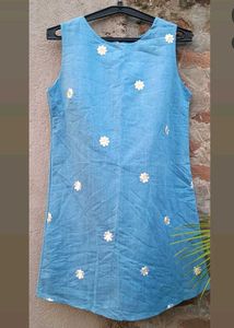Cute Daisy Denim Dress