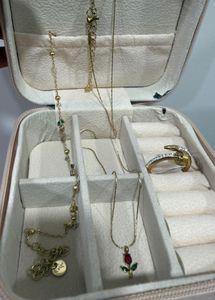 (New)Combo 3 Tulip Necklace &amp; Bracelet with ring
