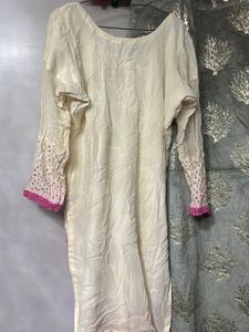 Embroidered Chikankari Kurta and salwar