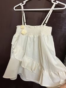 cute sleeves ballon top/skirt