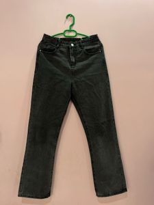 Stylish Charcoal Wash Flare Jeans
