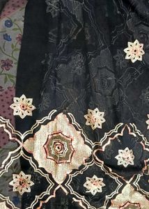 Sequin saree  Black &amp; Gold (Without Blouse)