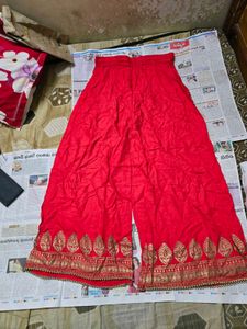 Plazzo pant with gold print