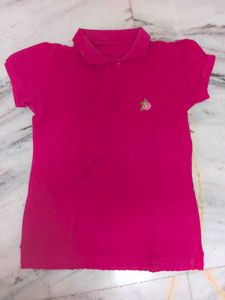 Chic Pink Polo T-Shirt