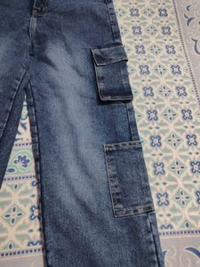 Blue Cargo Jeans