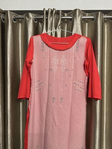 Stylish Red Orange Kurta