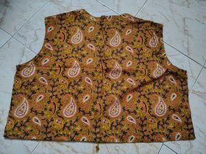 Stylish Paisley Print Sleeveless Vest