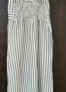 Striped Button-Down Maxi Dress
