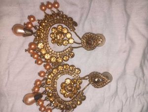 3 set earring kombo Vintage Pearl and Rhinestone C