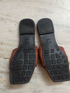Stylish Brown Slide Sandals