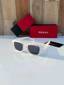 Prada(COPY)White Rectangular Sunglasses FOR UNISEX