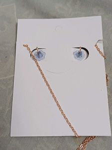 Chic Rainbow Circle Necklace &amp; Earrings Set
