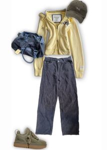 Textured cotton pants