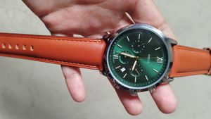 Fossil Watch - Green Dial Chronograph