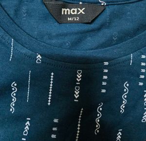 Teal Printed T-Shirt