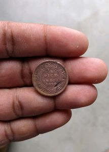 1892 India 1/2 Pice Coin - Collectible